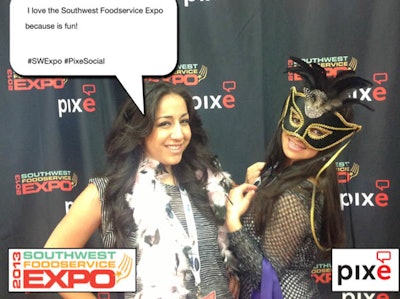Fans shared why they love Southwest Foodservice Expo at the Pixe photo booth.