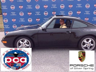 Fans share their love for their Porsche car at the Pixe powered photo booth.