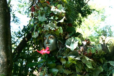 Key Artist Group offers so-called 'living vines' for event booking. The human foliage can interact with guests and with one another for slightly surrealistic entertainment, just right for seasonal events.