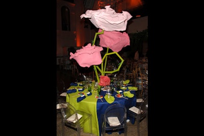Fifteen fashion and interior designers each designed their own table at the Partnership With Children’s Gala in April. Interior design firm Paul and Martha L.L.C. created an attention-grabbing tabletop by using a $90,000 sculpture of pink roses as a centerpiece. Created by artist Will Ryman, the oversize flowers were made of materials including plaster, paint, and aluminum mesh.