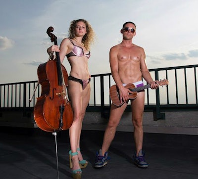 Broadway singers and musicians perform in their underwear as the Skivvies. Lauren Molina and Nick Cearley do stripped-down (so to speak) versions of covers and originals for some can't-look-away entertainment.