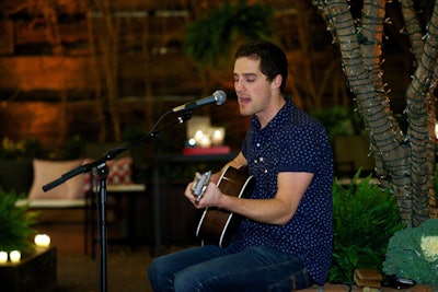 Singer-songwriter Jesse Ruben performed at the event.