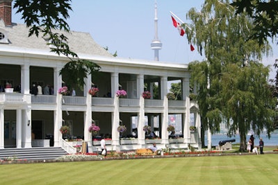 Island Clubhouse with city views