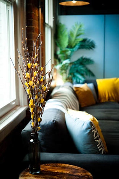 Yellow flower decor