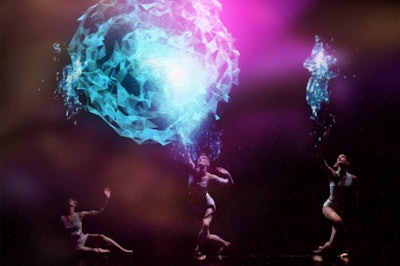 Dancing with light and projected visuals
