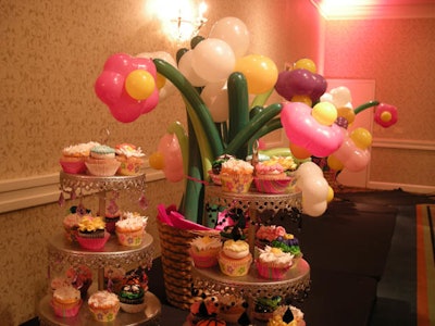 Flower Balloon Bat Mitzvah And Cupcakes 006 3