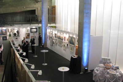 The Kogod Lobby transforms into an elegant art gallery