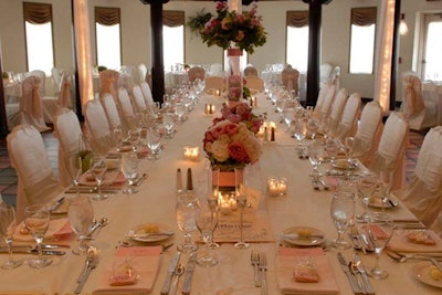 Head table in the Rainbow Room