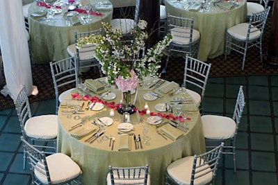 Guest tables in the Rainbow Room