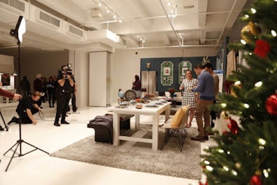 Filming at Location05 holiday event
