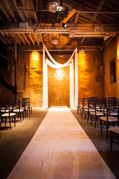 Gorgeous wedding ceremony aisle