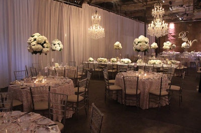 Draping divides ceremony and reception areas