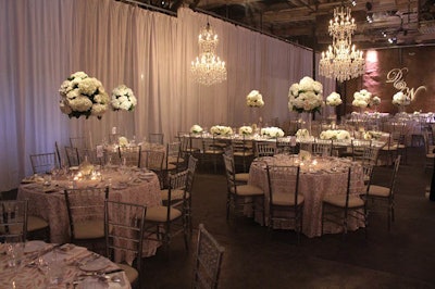 Draping divides ceremony and reception areas