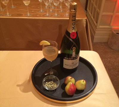 Moët & Chandon, as the official champagne of the show, will pour a cocktail for the first time.
