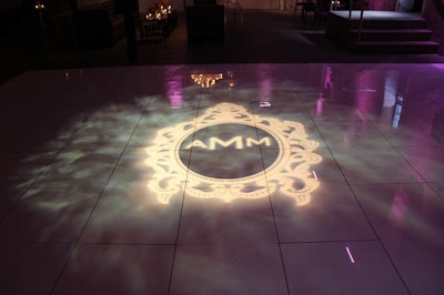 Logo projection on the floor