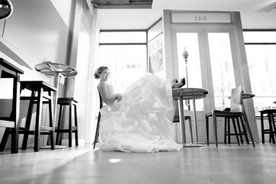 Woolly bride in Upper Lobby