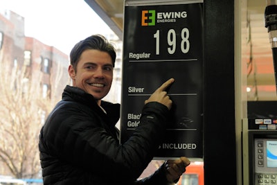 In addition to bringing in show star Josh Henderson, the activation offered gas at just $1.98 per gallon.