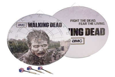 Completely custom dartboard for The Walking Dead