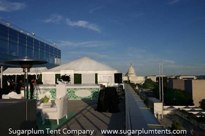 View of the rooftop at the Newseum