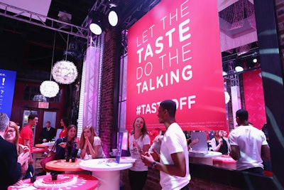 During the tasting, guests were encouraged to share their thoughts on social media using the hashtag #TasteOff.