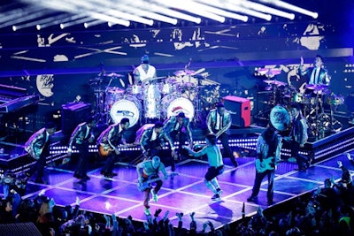 Many producers liked the lighting and understated design of the stage of Super Bowl XLVIII's halftime show, which paired Bruno Mars and the Red Hot Chili Peppers at MetLife Stadium in New Jersey.