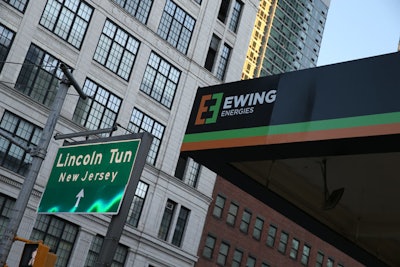 The station was located at a traffic-heavy corner of 10th Avenue near the Lincoln Tunnel.