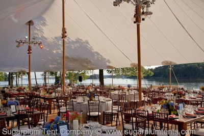 Sailcloth tent interior