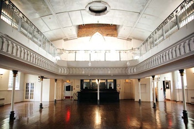 Church view of main space and second-floor mezzanine