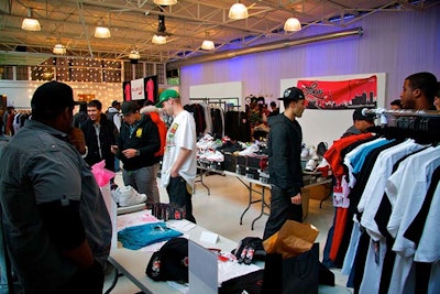 Kicks Clothing event in the Hangar