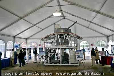 Trade show and exhibit tenting