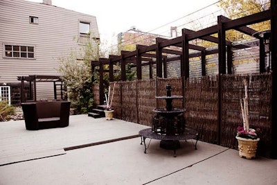 Fieldhouse patio area