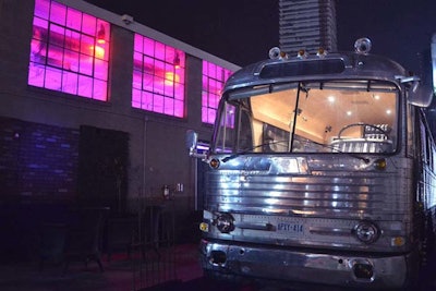 Airship’s special event space, a retro Airstream bus