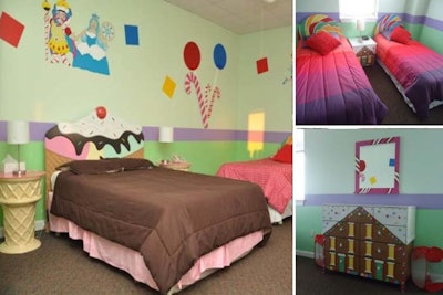 Candyland Bedroom, designed and produced for Ronald McDonald House