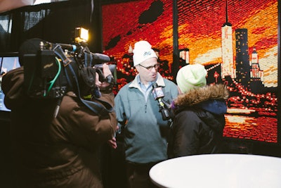 PepsiCo's PepCity pop-up at Bryant Park offered a more unusual take on the skyline with a mural made from Cheetos.