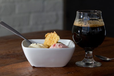 Beer can pair with dessert, too. The Michigan restaurant Bigalora Wood Fired Cucina pairs house-made gelato with local beers such as Founder's Porter.