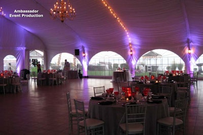 Tent uplighting