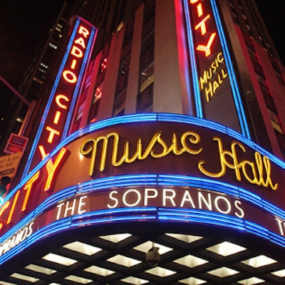 HBO screened the Sopranos season premiere at Radio City before the 2,500 guests moved to the concourse level at Rockefeller Center for an after-party.