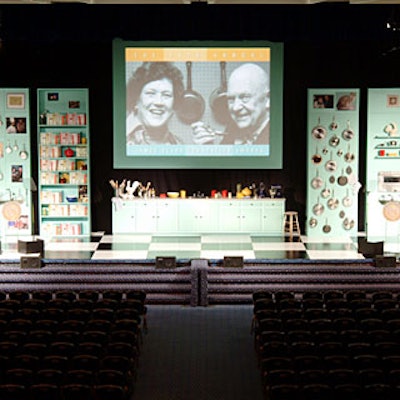 Inspired by and dedicated to Julia Child, the James Beard Foundation’s annual awards at the Marriott Marquisfeatured a stage designed by Overland Entertainment’s Paula Longendyke.