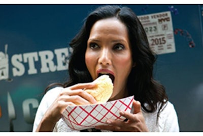 Bravo’s Top Chef promotion engaged the sense of taste with celebrity Padma Lakshmi.