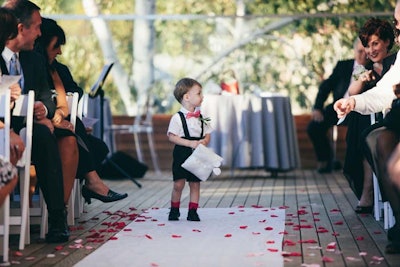 Adorable little ring bearer!