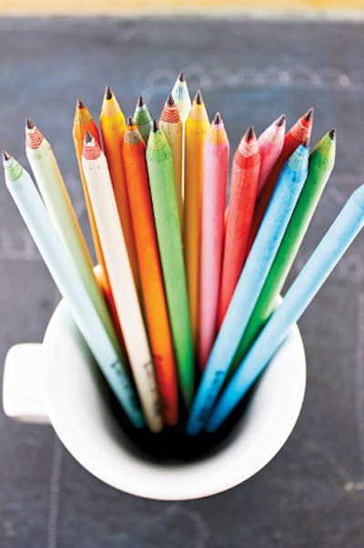 Moxie Pear offers cute, customizable pencils made from recycled paper. Available in a wide range of colors, the pencils come in sets of five or 10 for $5.25 and $11, respectively.