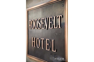 Roosevelt Hotel sign