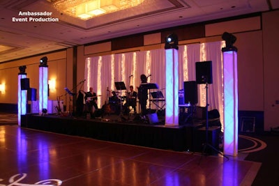 String Stage back lighting