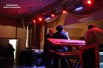 Band stage lighting