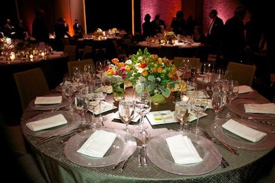 Table setting for a wedding