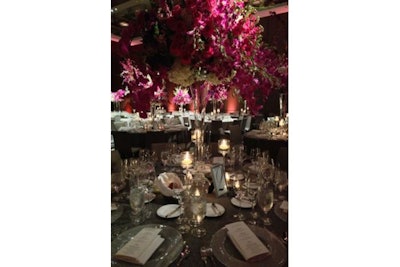 Social event tables and florals