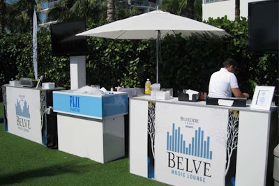 Branded bars for Belvedere Vodka during Miami’s Winter Music Conference