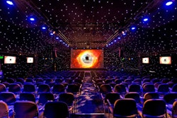 For Fox's premiere of its new show Cosmos, the network's creative services team produced an event in a transformed parking lot in Los Angeles's Griffith Park. In a Classic tent set as a screening room for the show's first episode, Kinetic Lighting created a cosmos-like look with full LED star draping. A Q&A session with the big-name folks behind the show, including Neil deGrasse Tyson and Seth MacFarlane, followed the screening.