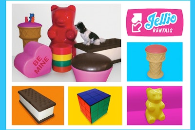 Just a few of Jellio Rentals’ childhood-inspired furniture and props.