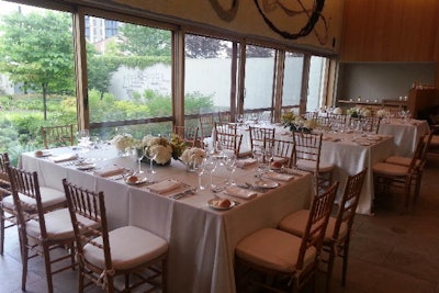 Garden Restaurant dinner set-up